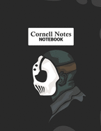 Cornell Notes Notebook: Efficient Note Taking System For College and University Students: Masked Horror Design