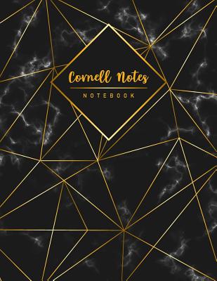 Cornell Notes Notebook: Luxury Geometric Design Lecture Notebook Taking Notes Writing Student Journal School Supplies - Creations, Michelia