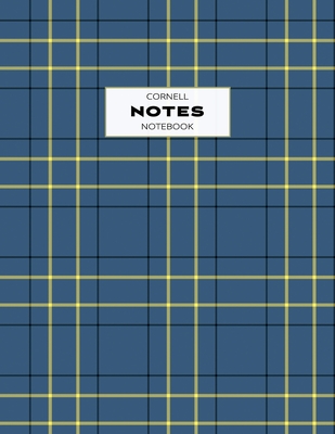 Cornell Notes Notebook: Note Taking with Graph Paper Quad Grid, Index and Numbered Pages, Plaid - Willow, Enchanted