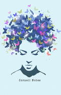 Cornell Notes: Notes Taking System for High School Adult Student with College Ruled Lines Composition with Women with the hair made of butterflies Theme