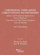 Corporations, Other Limited Liability Entities Partnerships, Statutory Documentary Supplement 14-15