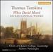 Sacred Choral Works By Thomas Tomkins