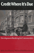 Credit Where It's Due: Development Banking for Communities