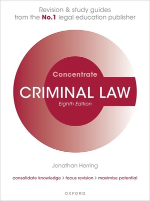 Criminal Law Concentrate: Law Revision and Study Guide - Herring, Jonathan