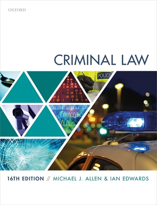 Criminal Law - Allen, Michael, and Edwards, Ian