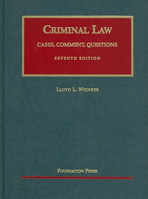 Criminal Law - Weinreb, Lloyd