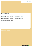 Crisis Management, Csr, and Crisis Communication in the Volkswagen Emissions Scandal