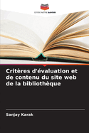 Critres d'valuation et de contenu du site web de la bibliothque