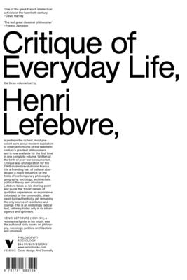 Critique of Everyday Life: The Three-Volume Text - Lefebvre, Henri, Professor