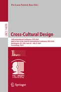 Cross-Cultural Design: 16th International Conference, CCD 2024, Held as Part of the 26th HCI International Conference, HCII 2024, Washington, DC, USA, June 29 - July 4, 2024, Proceedings, Part I