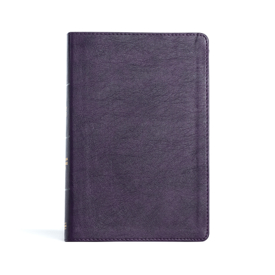 CSB Giant Print Reference Bible, Plum Leathertouch - Csb Bibles by Holman