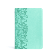 CSB Large Print Thinline Bible, Light Teal Leathertouch