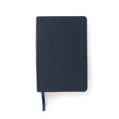 CSB Single-Column Compact Bible, Navy Leathertouch - Csb Bibles by Holman