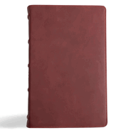 CSB Single-Column Personal Size Bible, Holman Handcrafted Collection, Marbled Slate Premium Calfskin