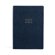 CSB Super Giant Print Reference Bible, Navy Leathertouch