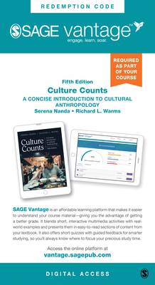 Culture Counts-Vantage Slimpack: a Concise Introduction to Cultural Anthropology - Nanda, Serena