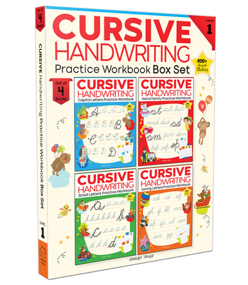 Cursive Handwriting: Small Letters, Capital Letters, Joining Letters and Word Family: Level 1 Practice Workbooks for Children (Set of 4 Books) - Wonder House Books