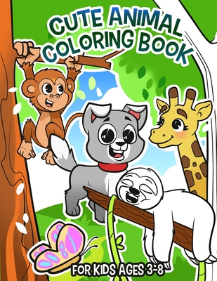 Cute Animal Coloring Book: Coloring Book for Kids Ages 3-8 - McGuinness, Janelle (Creator)
