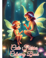 Cute Fairies Coloring Book: Beautiful Flower Fairies Illustrations, Relaxation, Gift For Adults, Kids