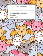Cute Kawaii Bats Composition Notebook