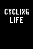 Cycling Life: Blank Lined Journal College Rule Stencil