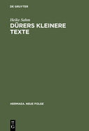 D?rers kleinere Texte