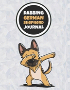 Dabbing German Shepherd Journal: 120 Lined Pages Notebook, Journal, Diary, Composition Book, Sketchbook (8.5x11) for Kids, German Shepherd Dog Lover Gift