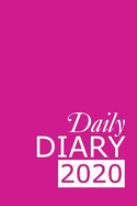 Daily Diary 2020: Pink 365 Day Tabbed Journal January - December