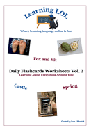 Daily Flashcards Worksheets Vol. 2: Learning About Everything Around You!