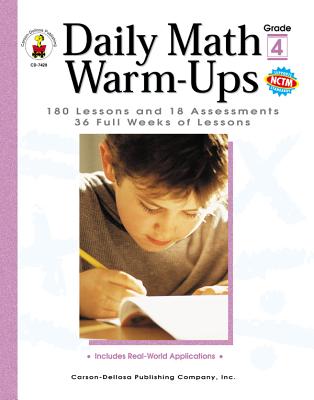 Daily Math Warm-Ups, Grade 4: 180 Lessons and 18 Assessments; 36 Weeks of Lessons - Owen, Melissa J