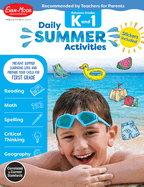 Daily Summer Activities: Between Kindergarten and 1st Grade, Grade K - 1 Workbook