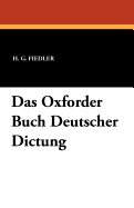 Das Oxforder Buch Deutscher Dictung