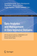 Data Analytics and Management in Data Intensive Domains: XIX International Conference, Damdid/Rcdl 2017, Moscow, Russia, October 10-13, 2017, Revised Selected Papers
