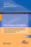 Data Science and Analytics: 5th International Conference on Recent Developments in Science, Engineering and Technology, Redset 2019, Gurugram, India, November 15-16, 2019, Revised Selected Papers, Part II