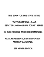 Davenport's Tennessee Wills And Estate Planning Legal Forms