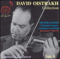 David Oistrakh Collection, Vol. 9 - David Oistrakh (violin); Lev Oborin (piano); Mikhail Terian (viola); Pyotr Bondarenko (violin);...