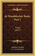 de Wandsbecker Bode, Part 1: Proza (1857)