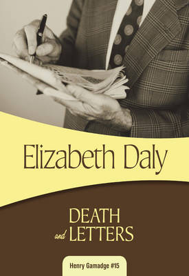 Death and Letters - Daly, Elizabeth