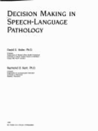 Decision making in speech-language pathology