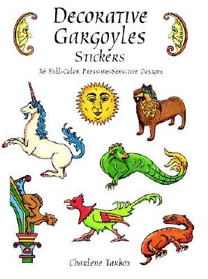 Decorative Gargoyles Stickers: 36 Full-Color Pressure-Sensitive Designs - Tarbox, Charlene