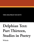 Delphian Text: Part Thirteen, Studies in Poetry