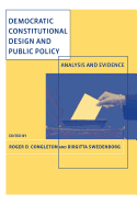 Democratic Constitutional Design and Public Policy: Analysis and Evidence