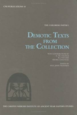 Demotic Texts from the Collection - Frandsen, Paul John (Editor)