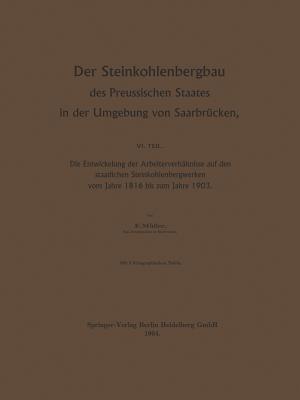 Der Steinkohlenbergbau Des Preussischen Staates in Der Umgebung Von Saarbrucken: Die Entwickelung Der Arbeiterverhaltnisse Auf Den Staatlichen Steinkohlenbergwerken Vom Jahre 1816 Bis Zum Jahre 1903 - M?ller, Egon