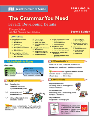Developing Details: The Grammar You Need, Level 2 - Alves, Mark, and Caballero, Henry, and Berman, Michael (Editor)