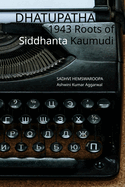 Dhatupatha 1943 Roots of Siddhanta Kaumudi