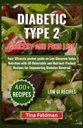 Diabetic Type 2 Grocery and Food List: Your Ultimate pocket guide on Low Glycemic Index Nutrition with 30 Delectable and Nutrient-Packed Recipes for Empowering Diabetes Reversal