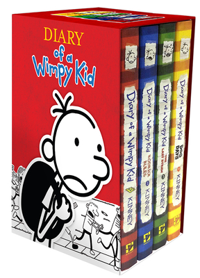 Diary of a Wimpy Kid Box of Books 1-4 Hardcover Gift Set: Diary of a Wimpy Kid, Rodrick Rules, the Last Straw, Dog Days - Kinney, Jeff