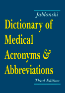 Dictionary of Medical Acronyms & Abbreviations a Hanley & Belfus Publication - Jablonski, Stanley