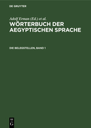 Die Belegstellen, Band 1: Mit Verzeichnis Der Abkrzungen